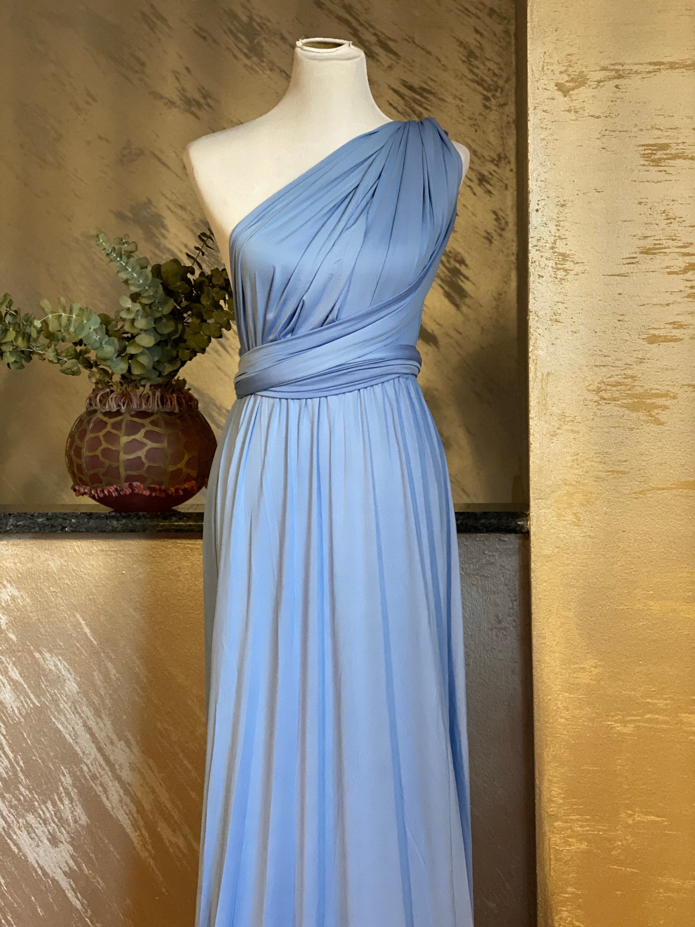 NEW Color Dusty Blue Bridesmaid Dress ...