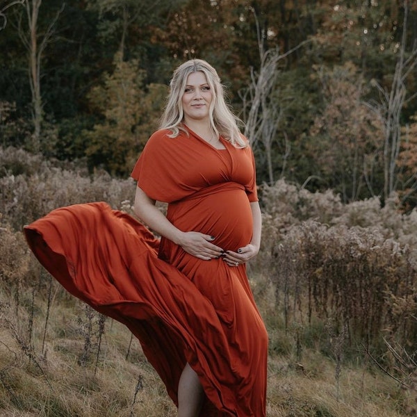 Burnt Orange Dress Etsy
