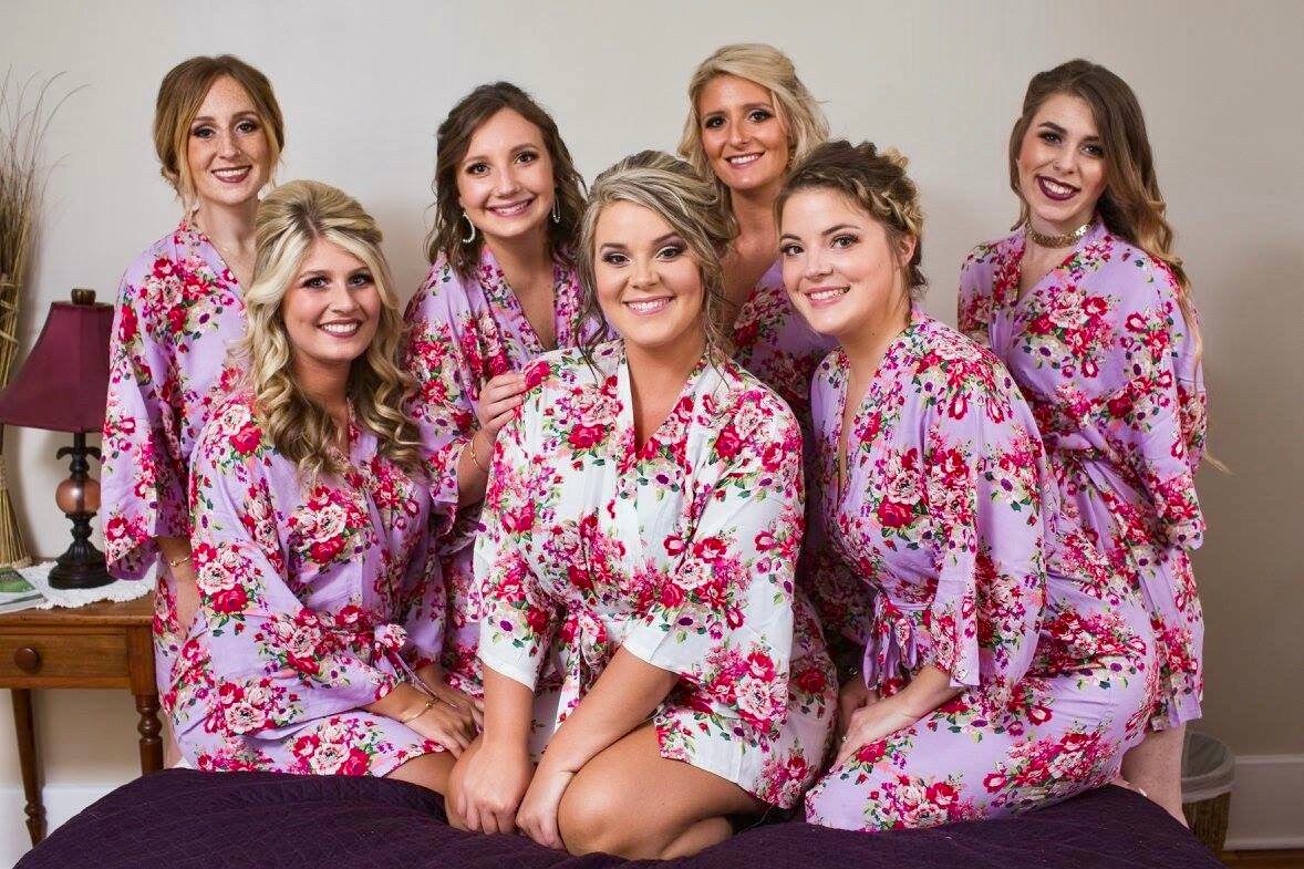 Set of 4 Bridesmaid Robes, Bridesmaid Gift, Fast Shipping from USA, W…