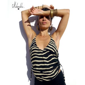 OPEN BACK SHIRT...top ajustable, blusa mujer, top espalda abierta, top verano mujer, blusa boho, top ibiza, camisa espalda abierta