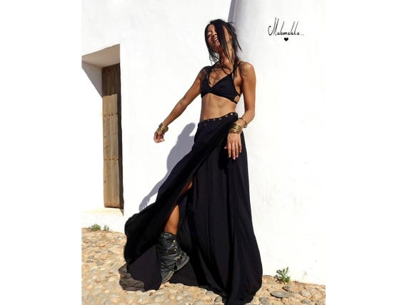 MAXI Skirttransformablelong Ryon Skirt, Open, With