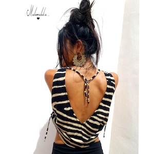 WOMAN SHIRT T..blusa mujer, blusa espalda abierta, blusa verano mujer, blusa boho, blusa ibiza, blusa elegante, blusa ryon