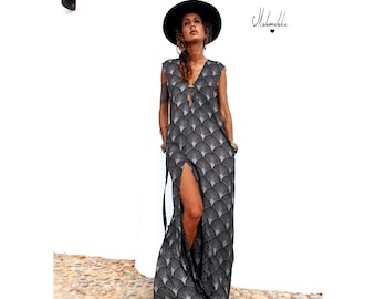 ROBE JUPE MULLET... Robe Maxi Transformable... Robe Maxi boho, robe dos nu, robe slim, robe ibiza, robe de soirée,