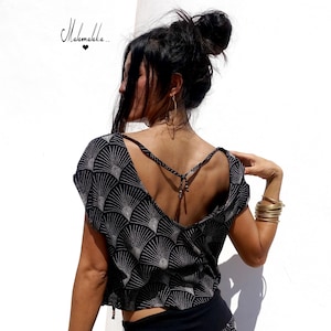 WOMAN SHIRT A...blusa mujer, blusa espalda abierta, blusa verano mujer, blusa boho, blusa ibiza, blusa elegante, blusa ryon