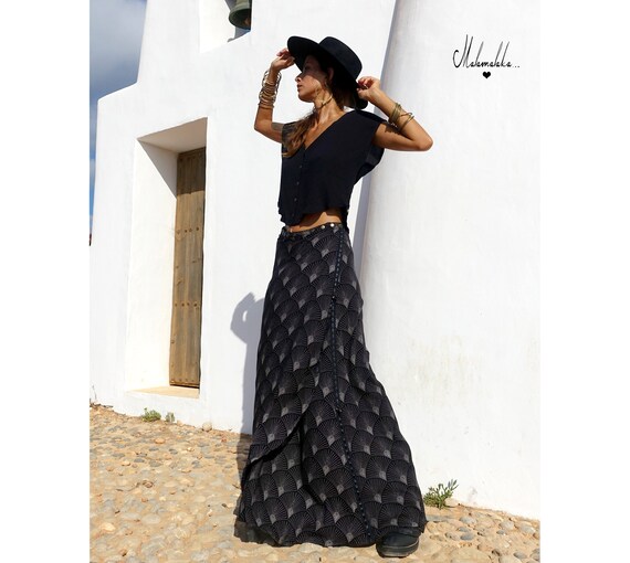 MAXI Set.maxi Skirt and Woman Shirt Set.woman Dress Set Summer Set Boho Set Long Skirt Open Skirt Open Shirt Etsy UK