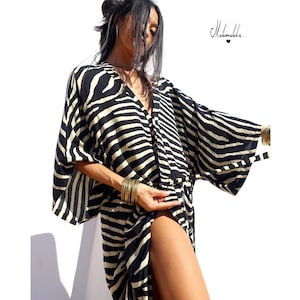 GEISHA KIMONO.. Mit abnehmbarer Kapuze... Boho Kimono, Kimonojacke, Kimonokleid, Tribal Kimono, Festival Kimono, Bohemian Kimono