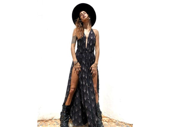 MULLET T Dress...transformable Maxi Dress...maxi Boho Dress, Backless Dress,  Elegant Dress, Ibiza Dress, Party Dress - Etsy