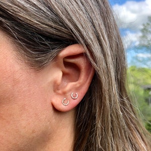 Silver Horseshoe Earrings