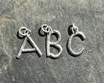 Charms Alphabet Letters Silver A-L