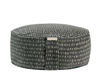 Grey Texture Print Zafu