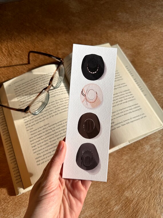 Cowboy Hat Watercolor Bookmark