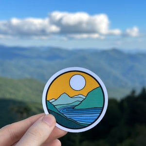 Blue Ridge Mountain Water Resistant Sticker