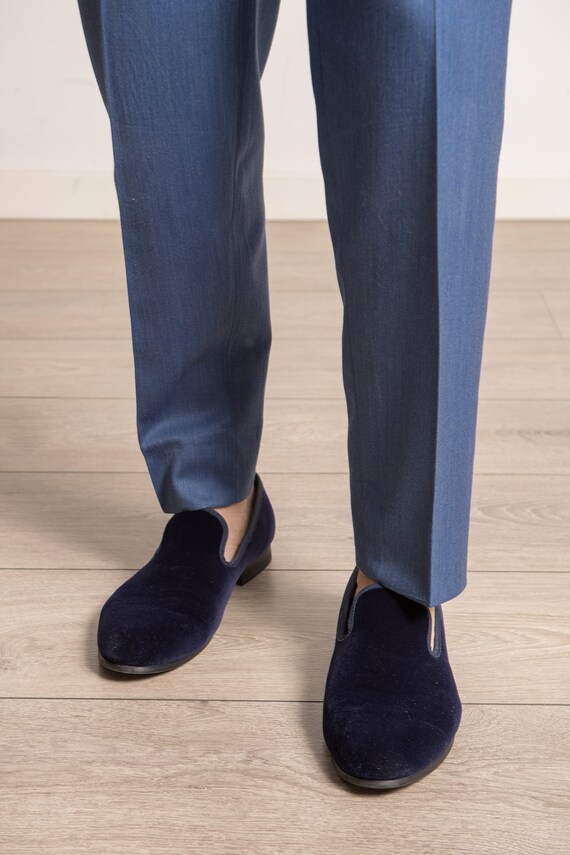velvet slip on shoes mens