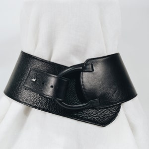 cinto preto estilo obi | cinto | cinto estilo espartilho | cinto de couro preto para mulher | cintos pretos largos para vestidos