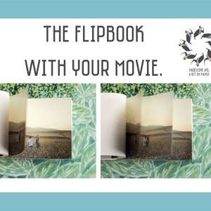 Personalized flipbook with your video! Flipbook for Christmas, wedding favors, weddings, birthdays, parties, gadgets, gift ideas