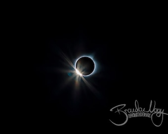 North American Solar Eclipse of 2017, Photo Print Wall Art Home Decor