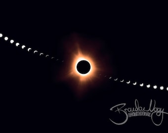 Solar Eclipse of 2024, Photo Print, Wall Art, Home Decor