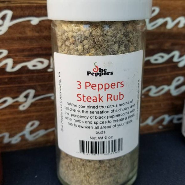 3 Pepper Steak Rub