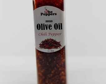 Chili Pepper Infused Olive Oil Etsy