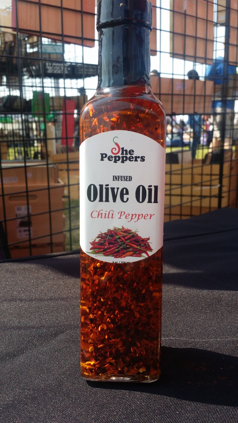 Chili Pepper Infused Olive Oil Etsy