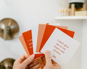 Waterproof Shower Affirmation Cards