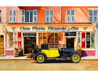 1924 Bugatti French France Automobile Car Vintage Advertisement Art Poster Print
