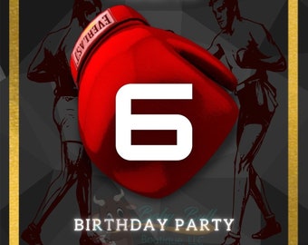 Descarga de la invitación de cumpleaños de Digital Boxer