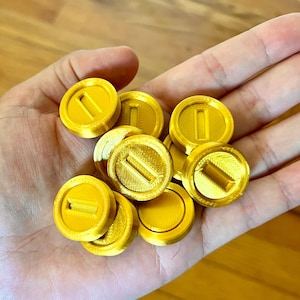 Super Mario Coins Set von 10 - Mario Kart und Mario Brothers Münzen