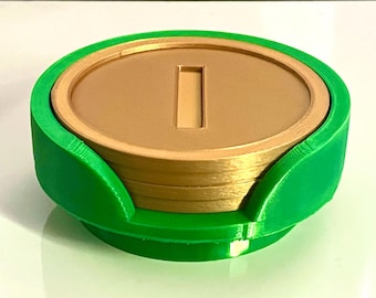 Juego de posavasos de pipas y monedas de Super Mario World