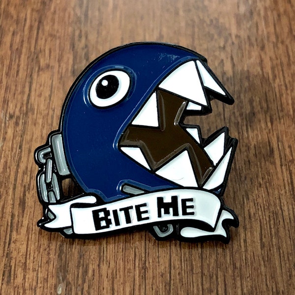 Chain Chomp Soft Enamel Pin Mario Kart Nintendo