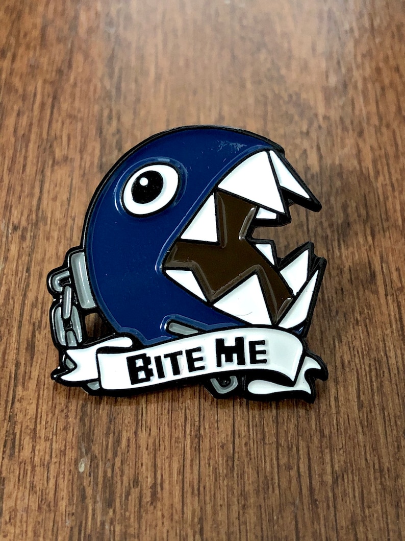Chain Chomp Soft Enamel Pin Mario Kart Nintendo