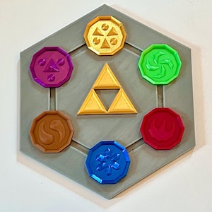 Legend of Zelda Ocarina of Time Sage Medallions LoZ OoT - Light, Forest, Fire, Water, Shadow, Spirit