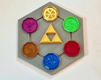 Medallones de sabio de Legend of Zelda Ocarina of Time LoZ OoT: Luz, Bosque, Fuego, Agua, Sombra, Espíritu