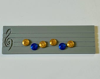 Tablero de canciones de Legend of Zelda Ocarina of Time y Majora's Mask LoZ OoT MM - Botones magnéticos de flecha y A