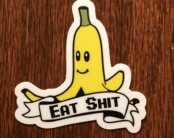 Banana Vinyl Sticker Mario Kart Nintendo