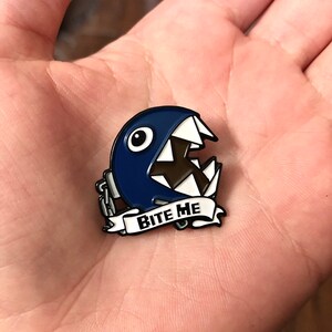 Chain Chomp Soft Enamel Pin Mario Kart Nintendo