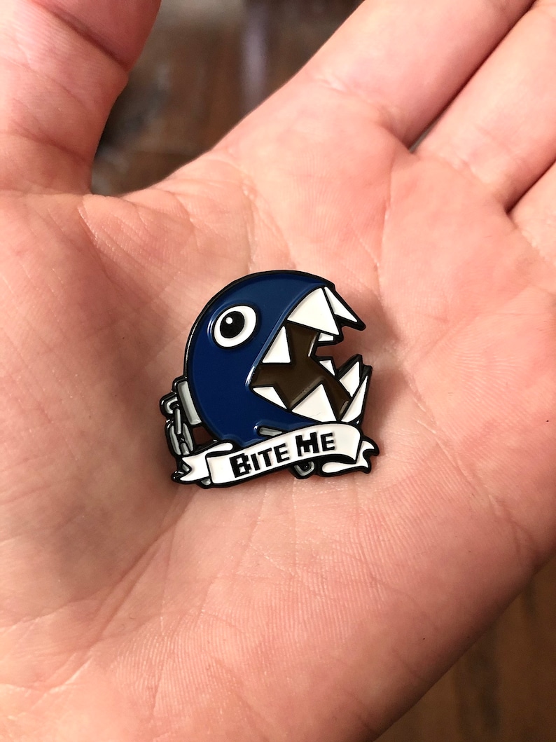 Chain Chomp Soft Enamel Pin Mario Kart Nintendo