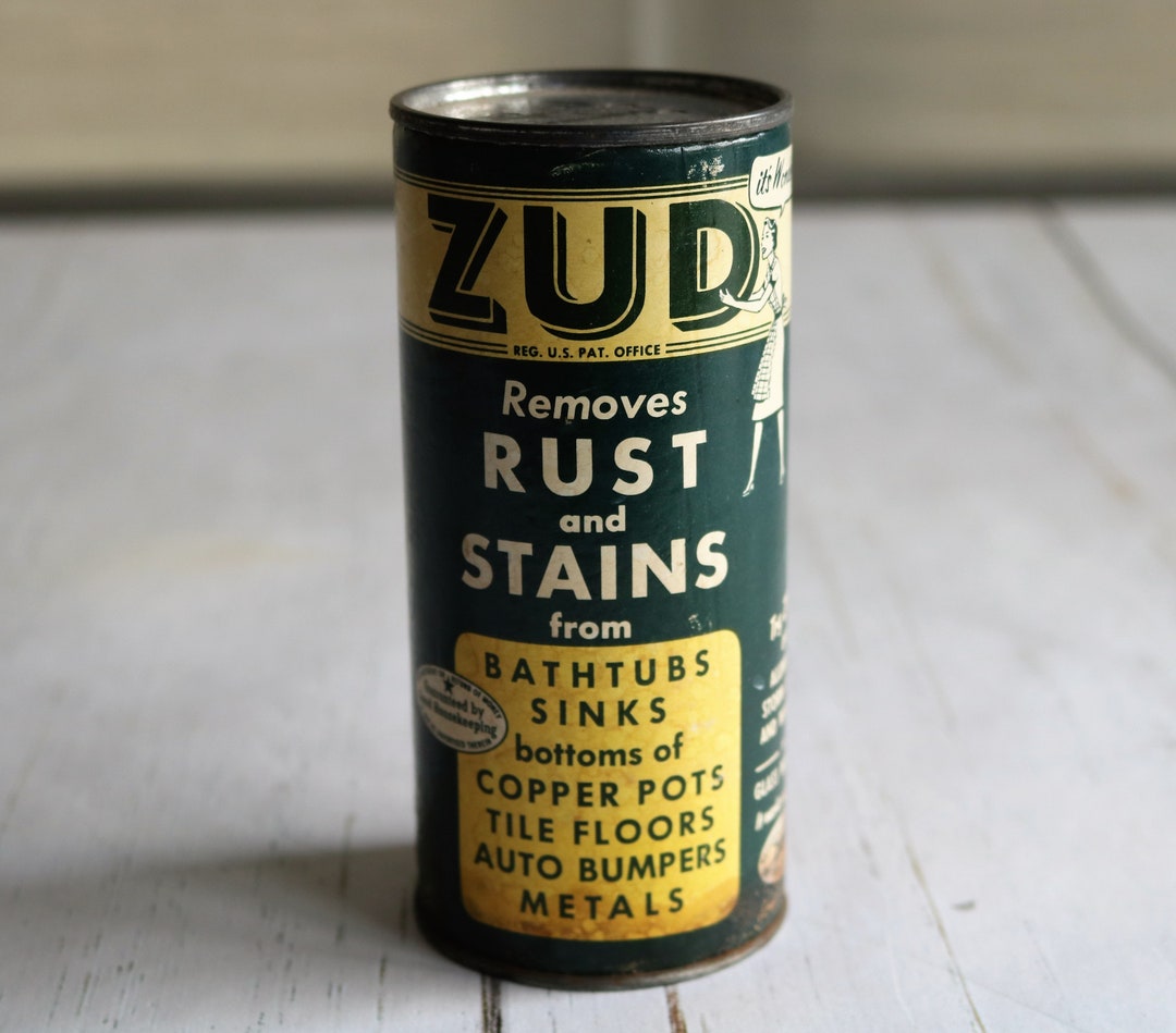 Vintage Zud Heavy Duty Cleanser, Original Package FULL and SEALED, Rust