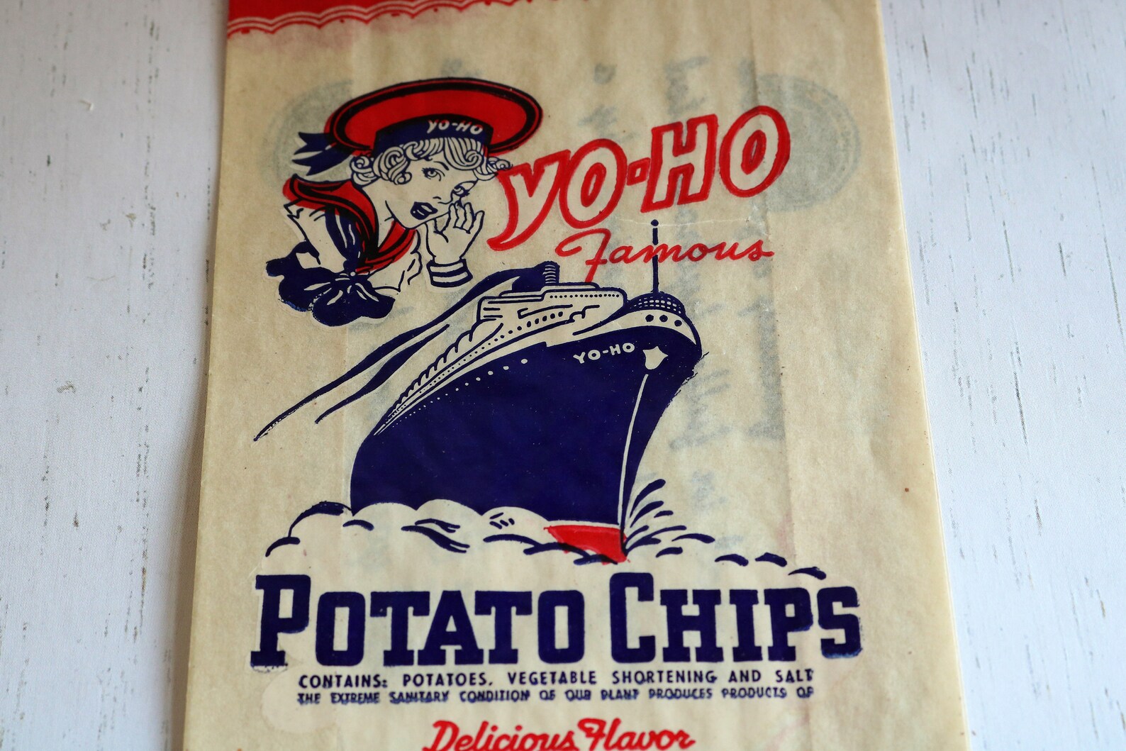 Yoho Potato Chips Bag NOS Food Packaging Yo Ho Brands Etsy