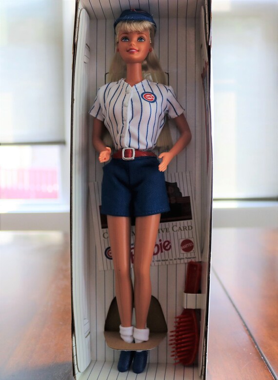 Cubs Fan Barbie Chicago Cubs Barbie Day 1999 Rare Doll Etsy