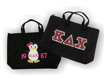 Kappa Delta Chi-Canvas Bag with Inner Pocket; Embroidered-KDC-8863-BAG-CNV - 15663-50F3B7-020624