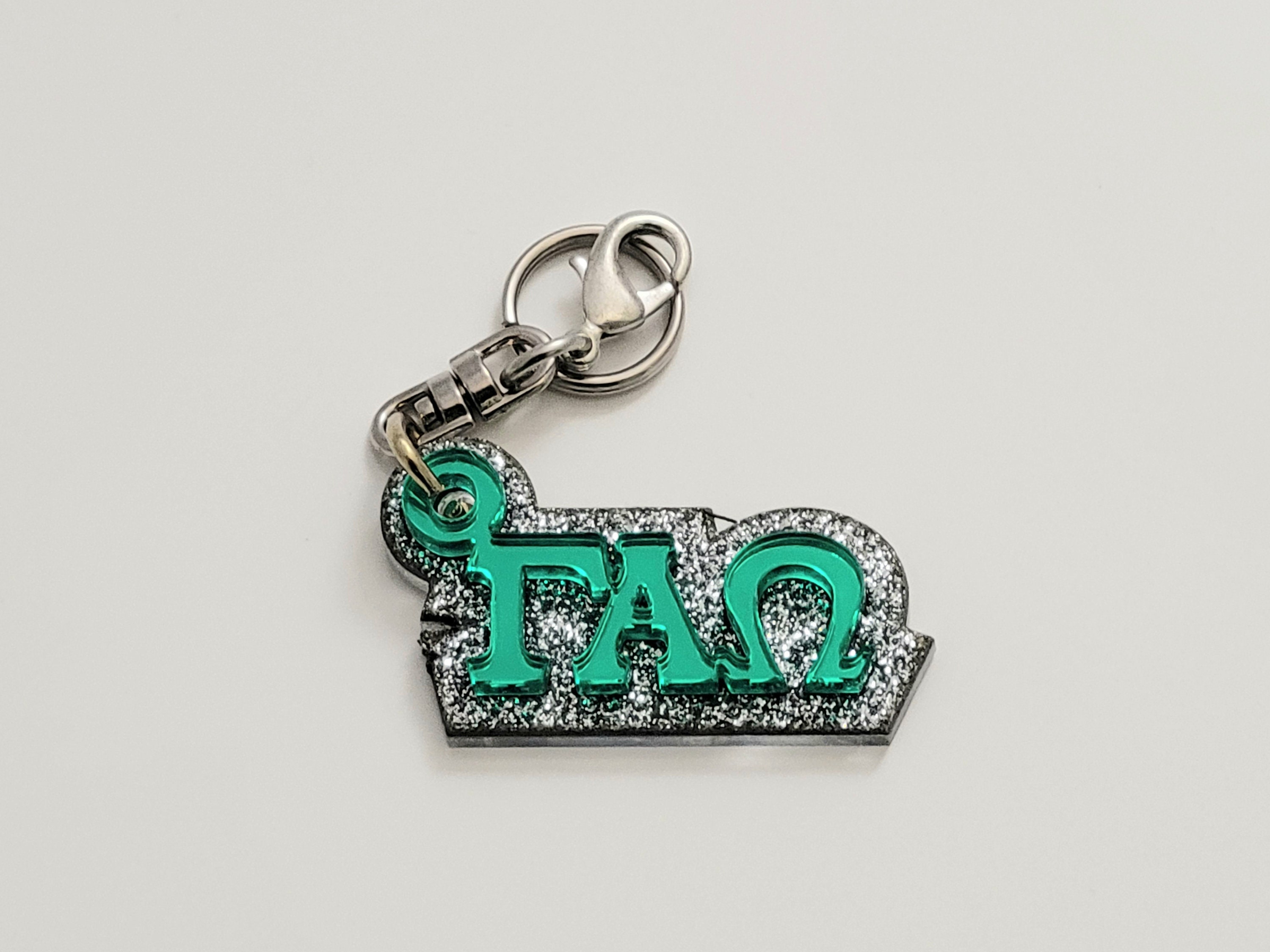 Gamma Alpha Omega - Key Chain - Purse Zipper Pull Charm Gamma Alpha Omega - Key Chain - Purse Zipper Pull Charm