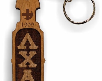 Lambda Chi Alpha Wooden Paddle Keychain; Lambda Chi Alpha Key Fob; Lambda Chi Alpha Big Little; Lambda Chi Alpha Gift - 1034-5F2569-050323