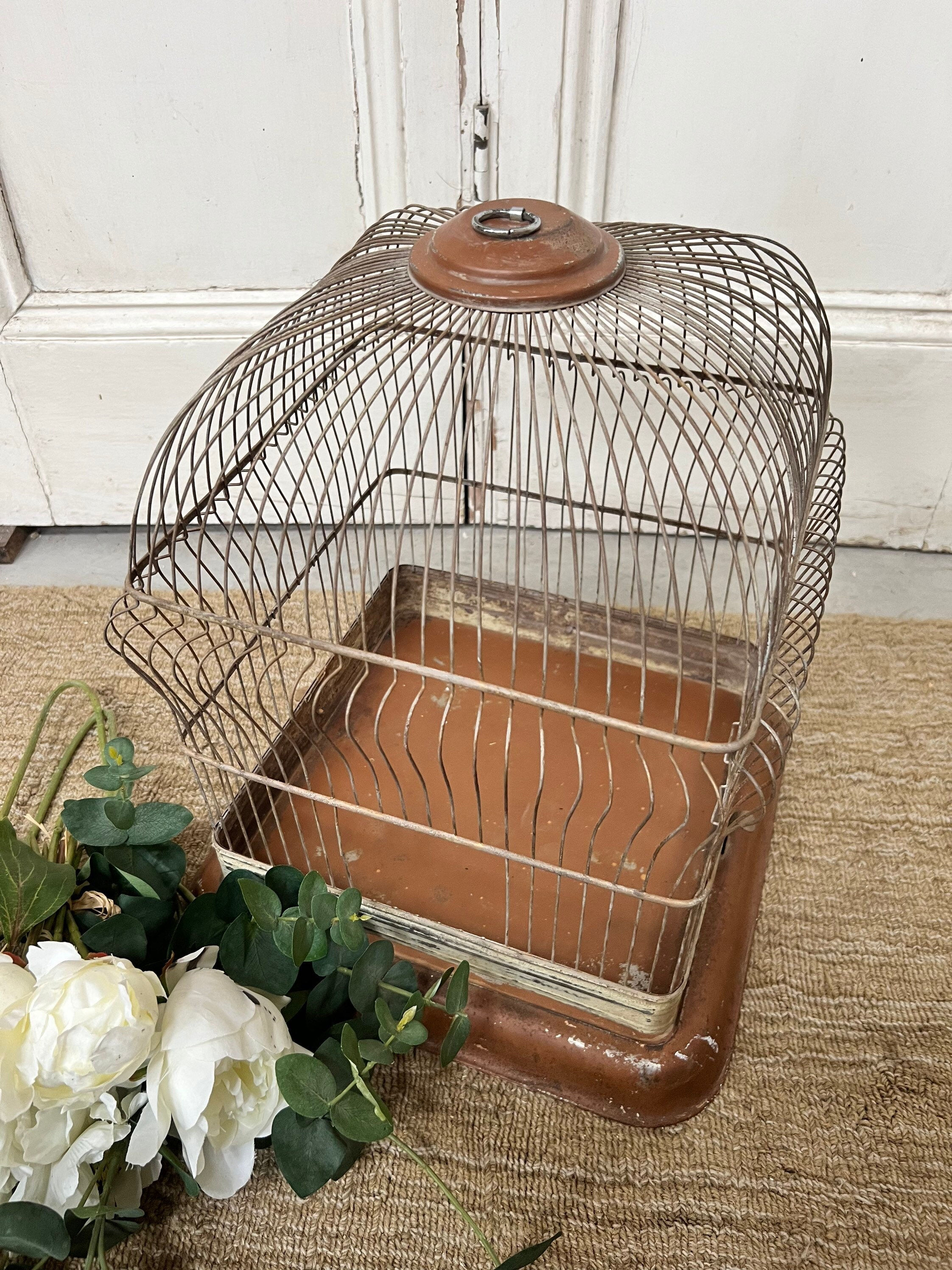 Vintage Bird Cage Plant Holder Etsy