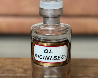 Antique apothecary bottle OL: RICINI  SEC