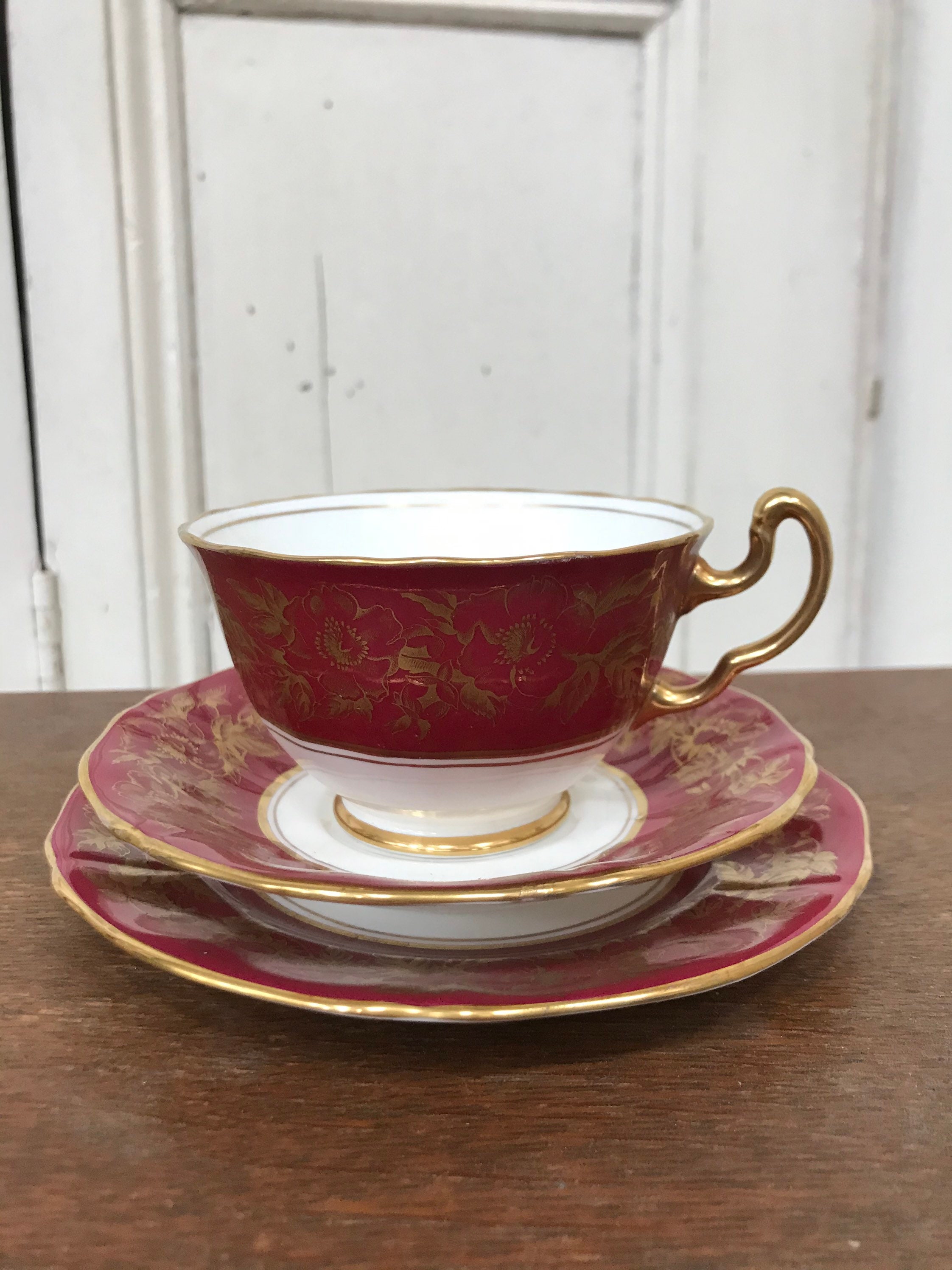 Vintage Adderley Bone China Lawley England Trio Cup Saucer Etsy UK