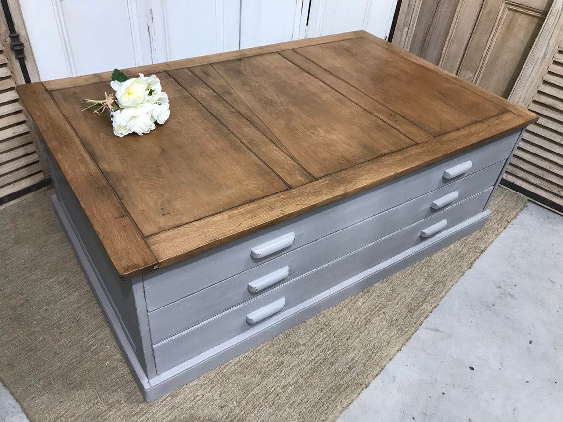 Vintage Plan Chest Architects Drawers Artists Drawers Etsy UK