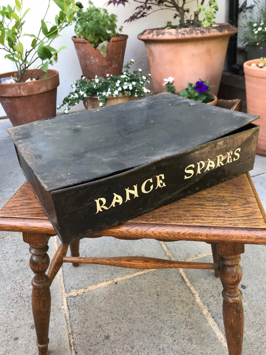 Vintage Metal File Box Etsy