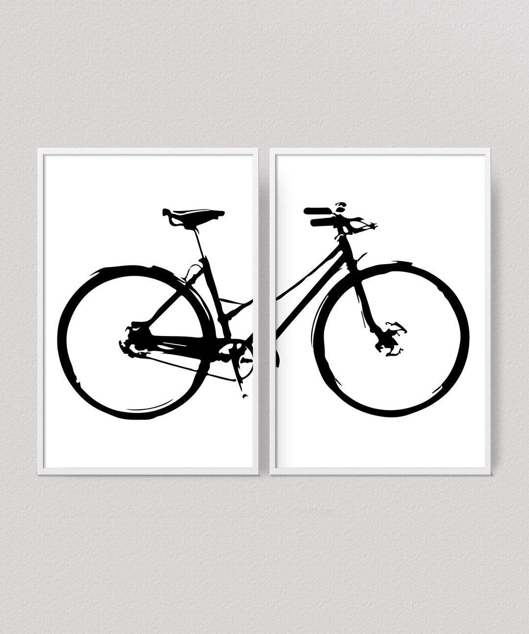 wall painting of bike