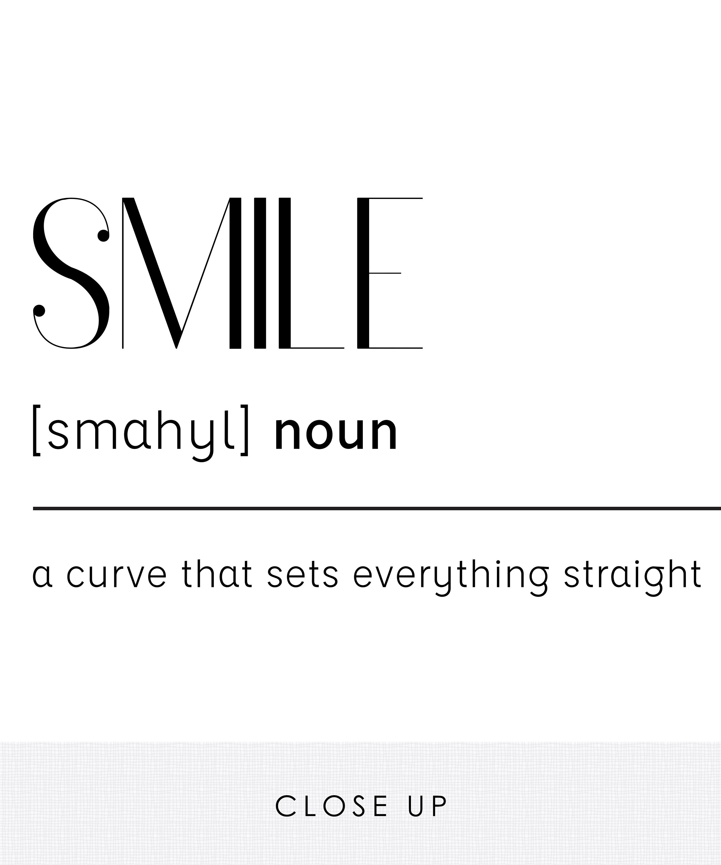 Printable Smile Definition Quote Print, Funny Smile Art Poster, Humor Digital, Word Dictionary